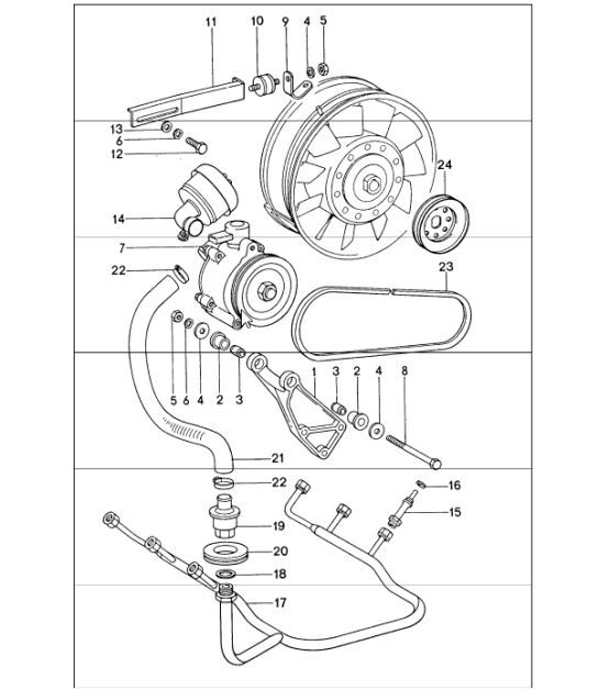 Diagram 108-00 Porsche 997 (911) MK1 2005-2008 Engine