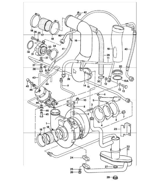 Diagram 107-40 Porsche Boxster 986/987/981 (1997-2016) Motor