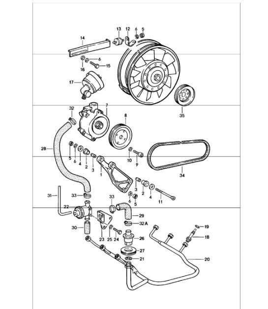 Diagram 108-00 Porsche Boxster 986 2.7L 2003-04 Engine