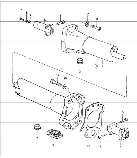 Diagram 301-15 Porsche Boxster S 986 3.2L 1999-02 Transmisión