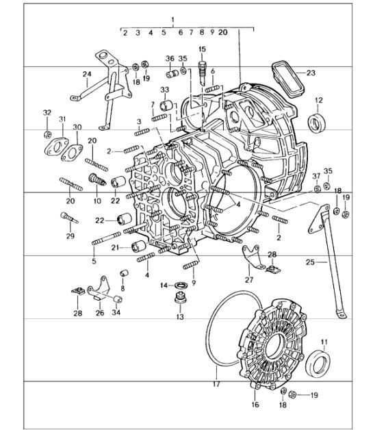 Diagram 302-00 Porsche Cayman 2.7L 981 2013-16 传播