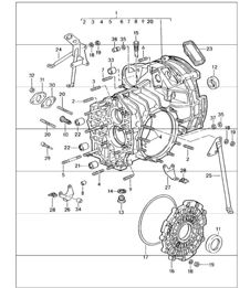 replacement transmission ready for installation, transmission case 964 1989-94
