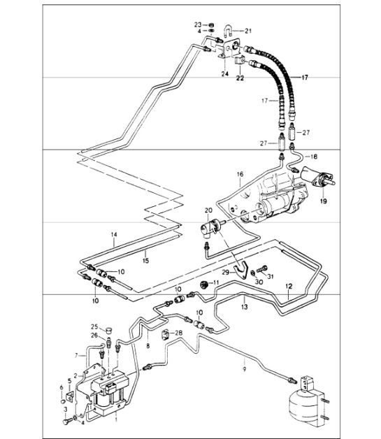Diagram 305-15 Porsche 卡宴 92A（958） 2010-2017 