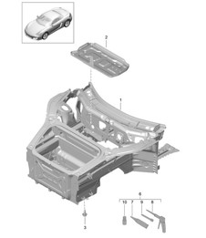 Parte anteriore (completa) 981 Boxster / Boxster S 2012-16