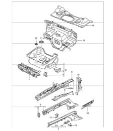 body front section single parts 986 Boxster 1997-04