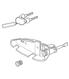 Repair kits / Set of locks 987.2 Boxster / Boxster S 2009-12