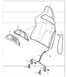 backrest shell, bucket seat, collapsible, accessories 987 Boxster / Boxster S 2008 ONWARDS