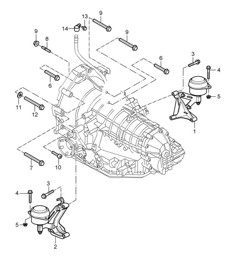 Tiptronic / Transmission suspension / Threaded joint for Engine - A8702,A8721+ PR:249 - 987C.1 Cayman 2006-08