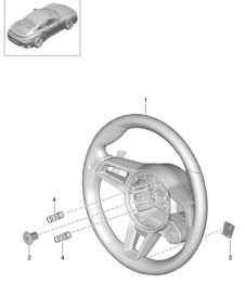 Steering wheels - PDK PR:250 - 991 Turbo 2017>>