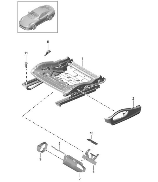 Diagram 817-030 Porsche  