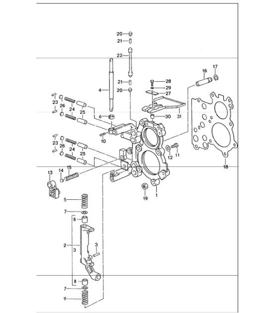 Diagram 304-05 Porsche Macan GTS 汽油 3.0L V6 360Bhp 传播