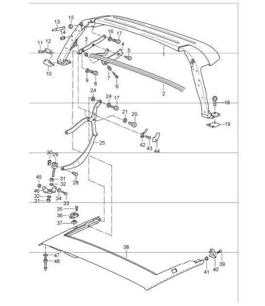 Diagram 811-20 Porsche Panamera Turbo V8 4.8L 