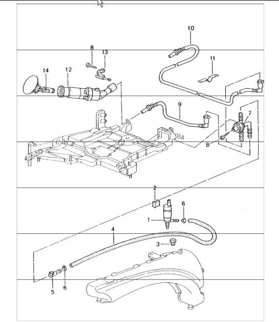 Diagram 904-20 Porsche Cayman 2.7L 981 2013-16 Electrical equipment