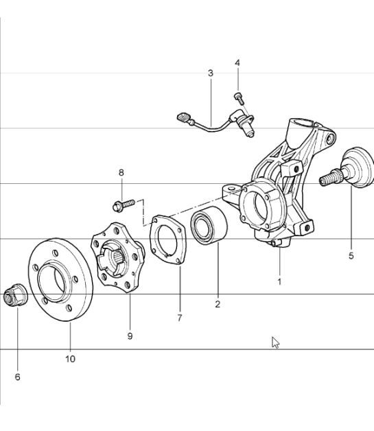 Diagram 401-05 Porsche Cayenne S V6 3.0L Hybrid 380PS 