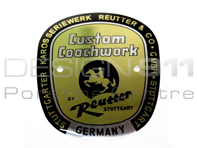 "REUTTER STUTTGARD" Badge. Porsche 356