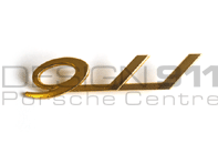 "911" Angled Gold Badge for Porsche 911 1965-66