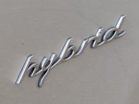 "HYBRID" - Chrome Wing Badge for Porsche 958 Cayenne MKIII