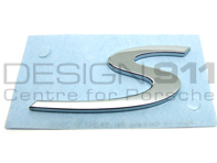 "S"  Rear Lid Badge Porsche 991