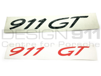 "911 GT" Sticker Badge. Porsche 911GT