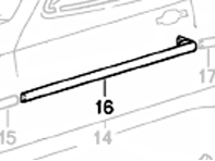 Moulding on Door. Porsche 944 / 944S2