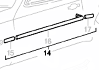 Side Moulding Kit Porsche 944S2