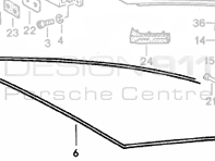 Rear Tailgate Seal Porsche 928 all Models 