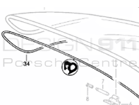 Rear Tailgate Seal Porsche 924 / 944 / 968