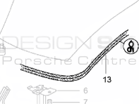 Bonnet Seal. Porsche 996 / Porsche Boxster 986 