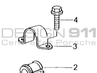 Bolt for Stabiliser Bar Bush Clamp Porsche 986 Boxster  / 996