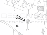 Brake Caliper Mounting Bolts. Porsche 964 C2/C4