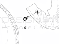 Brake disc cover plate Bolt. Porsche Cayenne MKII