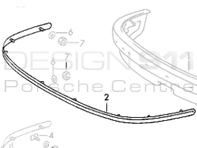 Front Smile Rubber. Porsche 911