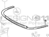 Front Bumper to Body Seal Porsche 911 1965-73