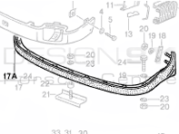 Lower Rubber Valance Standard and Fitting Kit  Porsche 911