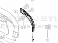 Rear Bumper Corner Rubber. Porsche 911