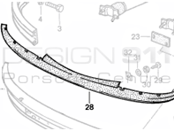 Front Smile Rubber Porsche 911
