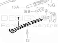 Cabrio Roof Seal Latrual. Porsche 911 1974-85