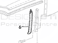 Cabrio Hood (B)Piller Seal Porsche 911 / 964 / 993