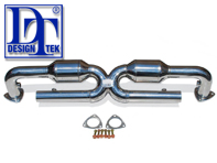 Exhaust Catalytic Converter X-Pipes DesignTek for Porsche 996