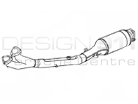 Exhaust Catalytic Converter Sports Porsche 968