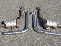Exhaust Catalytic Converter Bypass Pipes Porsche Boxster 986