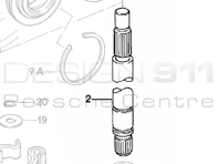 Clutch Release Shaft. Porsche 911