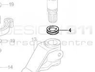 Shaft Sealing ring. Porsche 911