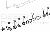 Clutch Fork Shaft Repair Kit. Porsche 911 / 964 / 993 / 996 / 997