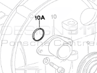 Clutch Guide Tube O-Ring. Porsche 911