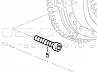 Clutch Bolt Porsche 928 S4 / GT / GTS