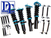 DesignTek Lowering Adjustable Coilover Suspension Kit. Porsche 996 C4 / 996 C4S/ 996 Turbo