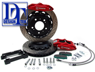DesignTek GT Big Brake Kit (Rear) Porsche. Brake Disc Size: 355x28