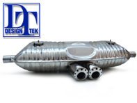 DesignTek Exhaust Muffler / Silencer "SUPER SOUND". Porsche Boxster 986