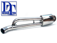 Exhaust Muffler / Silencer Rear box Sports DesignTek. Porsche 911 1974-89